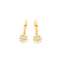 9ct-Diamond-Daisy-Huggies Sale