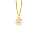 9ct-Diamond-Daisy-Pendant Sale