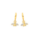 9ct-Diamond-Bee-Huggies Sale