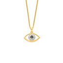 9ct-Gold-Diamond-Evil-Eye-Pendant Sale