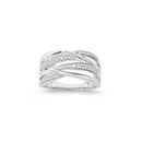 9ct-White-Gold-Diamond-Multi-Crossover-Ring Sale