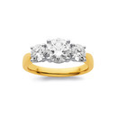 14ct-Element-Lab-Diamond-3-Stone-Ring Sale