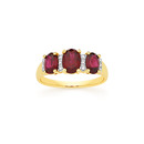 9ct-Created-Ruby-Diamond-Ring Sale