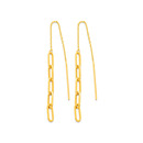 9ct-Chain-Link-Thread-Earrings Sale