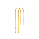 9ct-Long-Twist-Bar-Thread-Through-Earrings Sale