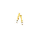 9ct-Gold-Cubic-Zirconia-Drop-Hoop-Earrings Sale