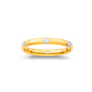 9ct-Cubic-Zirconia-Shot-Set-Band-Ring Sale