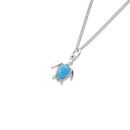 Sterling-Silver-Created-Opal-Turtle-Pendant Sale