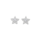 Sterling-Silver-Cubic-Zirconia-Star-Studs Sale