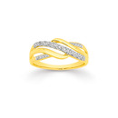 9ct-Gold-Diamond-Crossover-Ring Sale