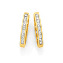 9ct-Diamond-Huggies-TDW25ct Sale