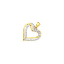 9ct-Gold-Diamond-Open-Heart-Pendant Sale