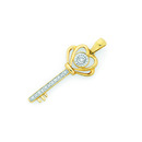 9ct-Diamond-Heart-Key-Pendant Sale