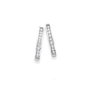 9ct-White-Gold-Diamond-Hoop-Earrings Sale