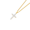 1ct-Alora-Lab-Grown-Diamond-Cross-Pendant-TDW1ct-set-in-10ct-Yellow-Gold Sale