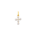 9ct-Freshwater-Pearl-Cross-Charm Sale
