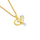 9ct-Gold-Love-Two-Tone-Pendant Sale