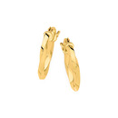 9ct-10mm-Squared-Twist-Hoop-Earrings Sale