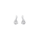 Sterling-Silver-Cubic-Zirconia-Pear-Drop-Studs Sale