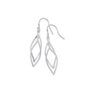 Sterling-Silver-Double-Textured-Twist-Drop-Earrings Sale