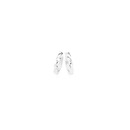 Silver-Half-Twist-Plain-Huggie-Earrings Sale