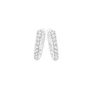 Sterling-Silver-Cubic-Zirconia-10mm-Twisted-Hoop-Earrings Sale