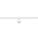 Sterling-Silver-Puff-Heart-On-Belcher-Bracelet-17cm Sale