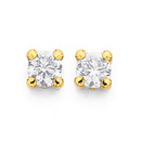 9ct-3mm-Cubic-Zirconia-Stud-Earrings Sale