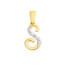 9ct-Diamond-Initial-S-Pendant Sale