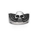 Steel-Fearless-Skull-With-Wings-Ring Sale