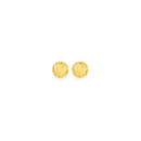9ct-Gold-4mm-Diamond-Cut-Button-Stud-Earrings Sale