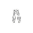 9ct-White-Gold-Diamond-Pave-Huggie-Earrings Sale