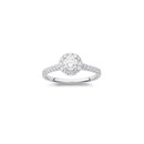 14ct-White-Gold-Element-Lab-Grown-Diamond-Halo-Ring-TDW75ct Sale