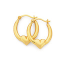 9ct-10mm-Heart-Creole-Earrings Sale