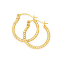 9ct-10mm-Beaded-Hoop-Earrings Sale