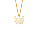 9ct-Freshwater-Pearl-Butterfly-Pendant Sale