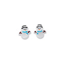 Sterling-Silver-Enamel-Snowman-Studs Sale