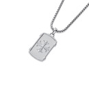 Chisel-Stainless-Steel-Cross-Dogtag-Pendant-with-Chain Sale