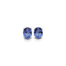9ct-White-Gold-Created-Sapphire-Stud-Earrings Sale