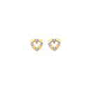 9ct-Diamond-Heart-Earrings Sale