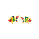 9ct-Enamel-Fish-Studs Sale