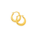 9ct-Diamond-Cut-Hoops Sale