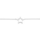 Sterling-Silver-17cm-Star-Bracelet Sale