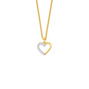 10ct-Gold-TDW25ct-Element-Lab-Diamond-Heart-Pendant Sale