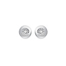 9ct-White-Gold-Diamond-Bezel-Stud-Earrings Sale