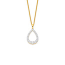 10ct-Element-Lab-Diamond-Pear-Pendant Sale