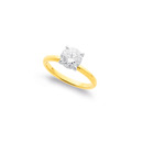 14ct-Element-Lab-Diamond-Round-Solitaire-Ring Sale