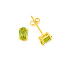 9ct-Peridot-Oval-Cut-Stud-Earrings Sale