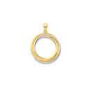 9ct-Two-Tone-Open-Crossover-Circle-Pendant Sale