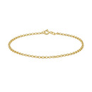 9ct-Gold-19cm-Solid-Round-Belcher-Bracelet Sale